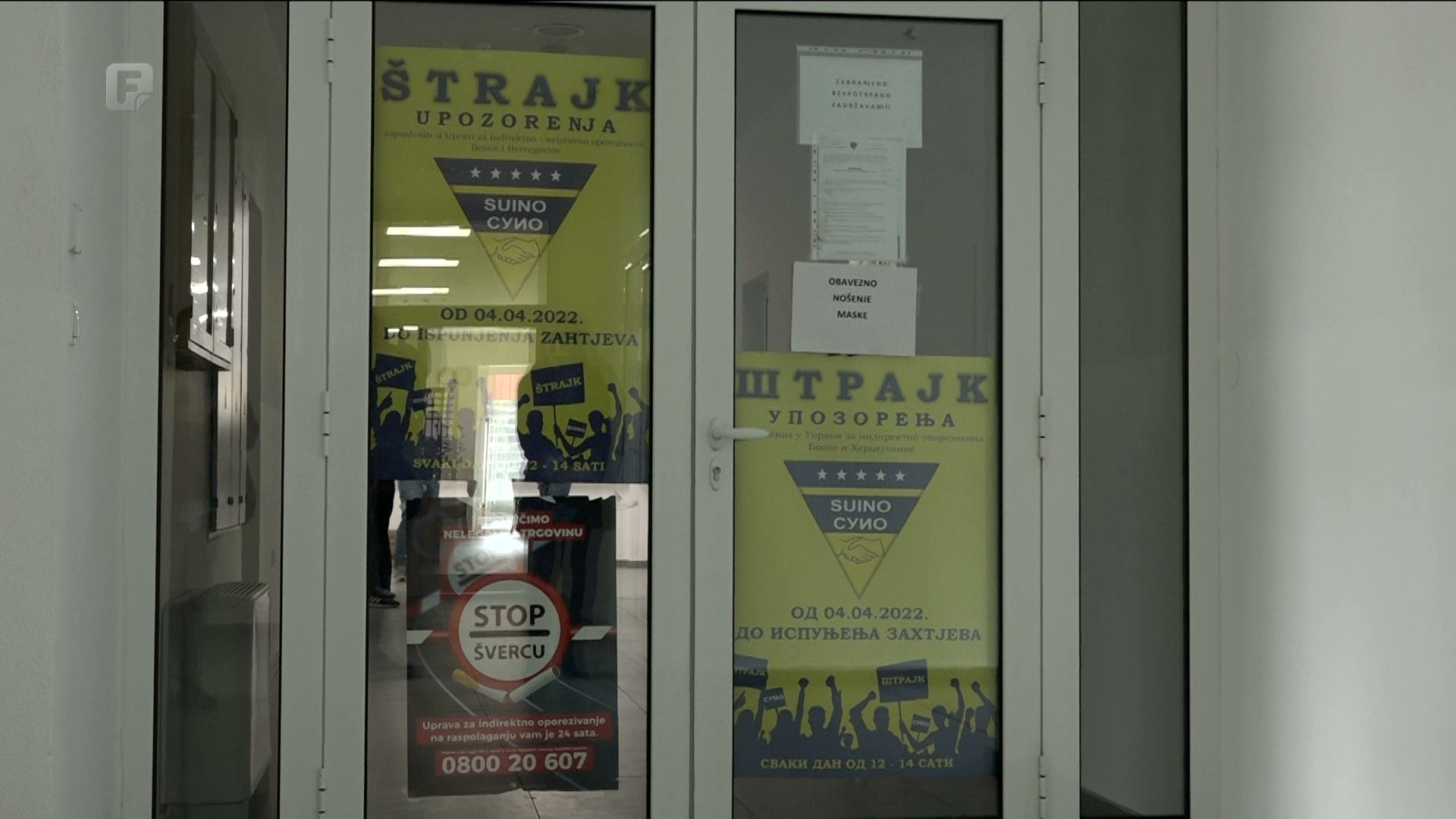 Štrajk u Upravi za indirektno oporezivanje BiH